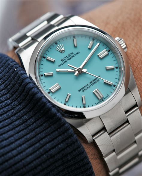 rolex oyster tiffany blue|tiffany blue rolex for sale.